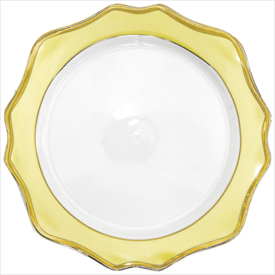 Teller flach 32cm _Sunflower zitronengelb__top